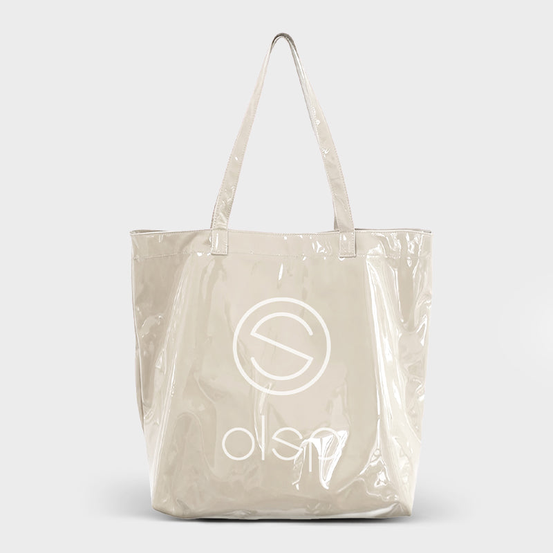 OLSPAG Clear Panel Canvas Tote