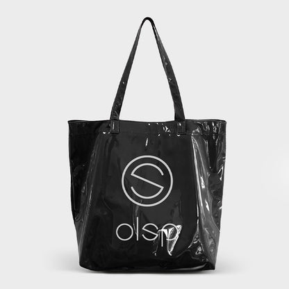 OLSPAG Clear Panel Canvas Tote