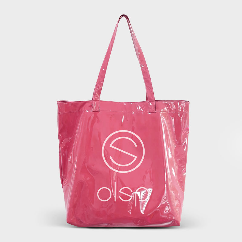 OLSPAG Clear Panel Canvas Tote