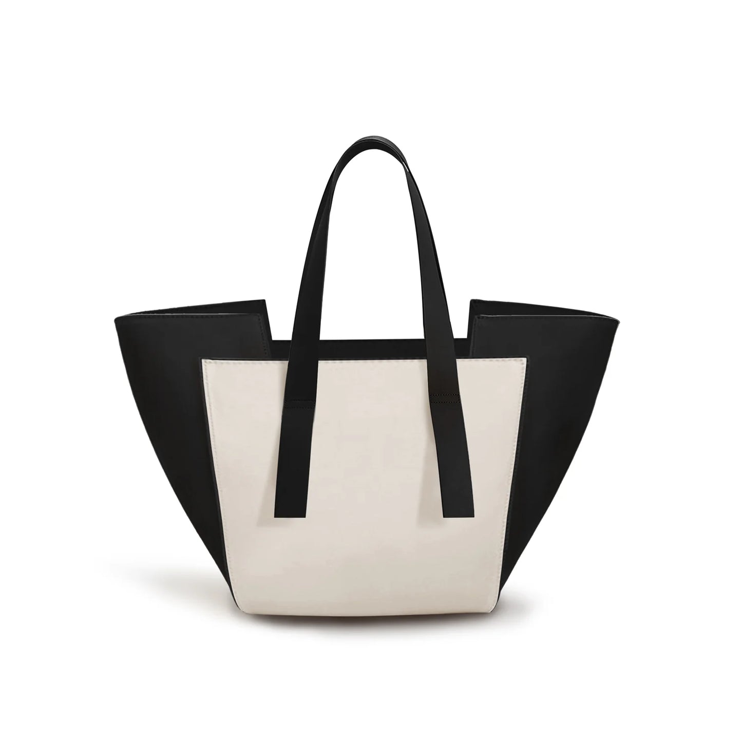 OLSPAG Contrast Panel Tote Bag- Cappuccino