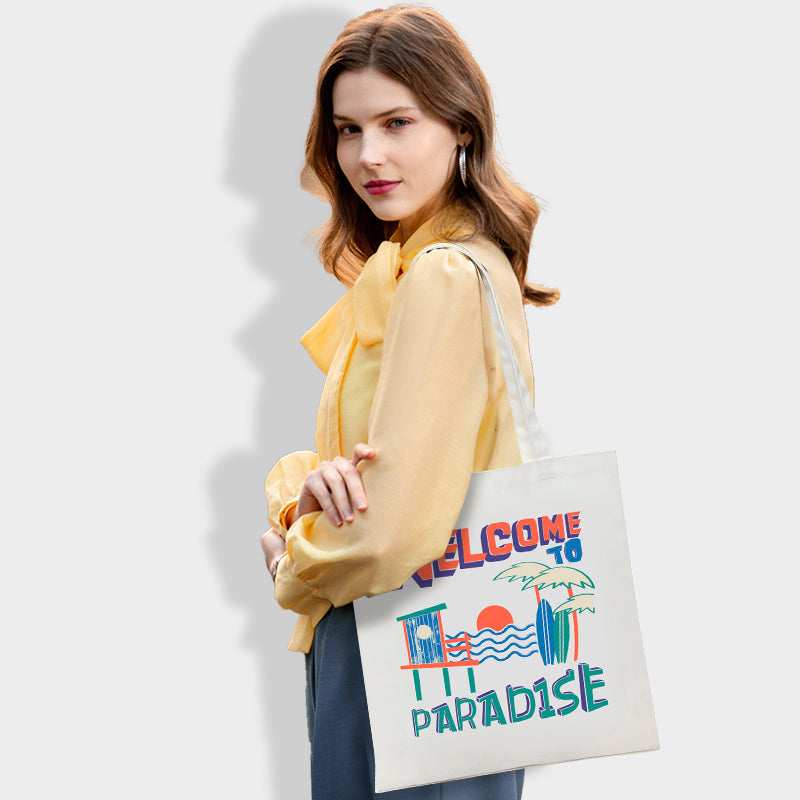 OLSPAG Stylish Printed Canvas Tote Bag