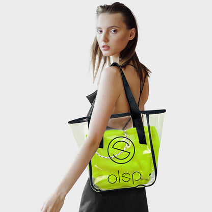 OLSPAG Large Capacity Pvc Tote Bag-Green