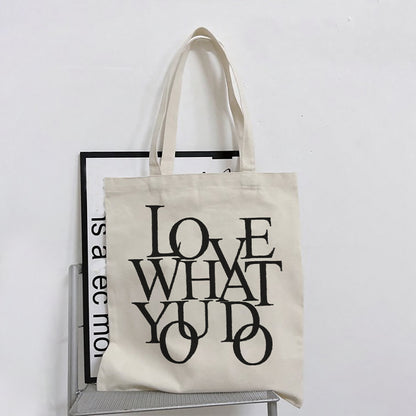 OLSPAG Versatile Printed Canvas Shopping Bag