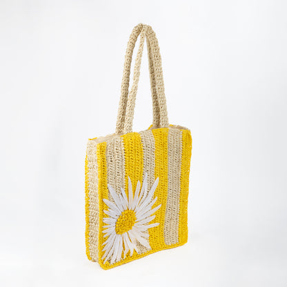 OLSPAG -Daisy Rattan Tote