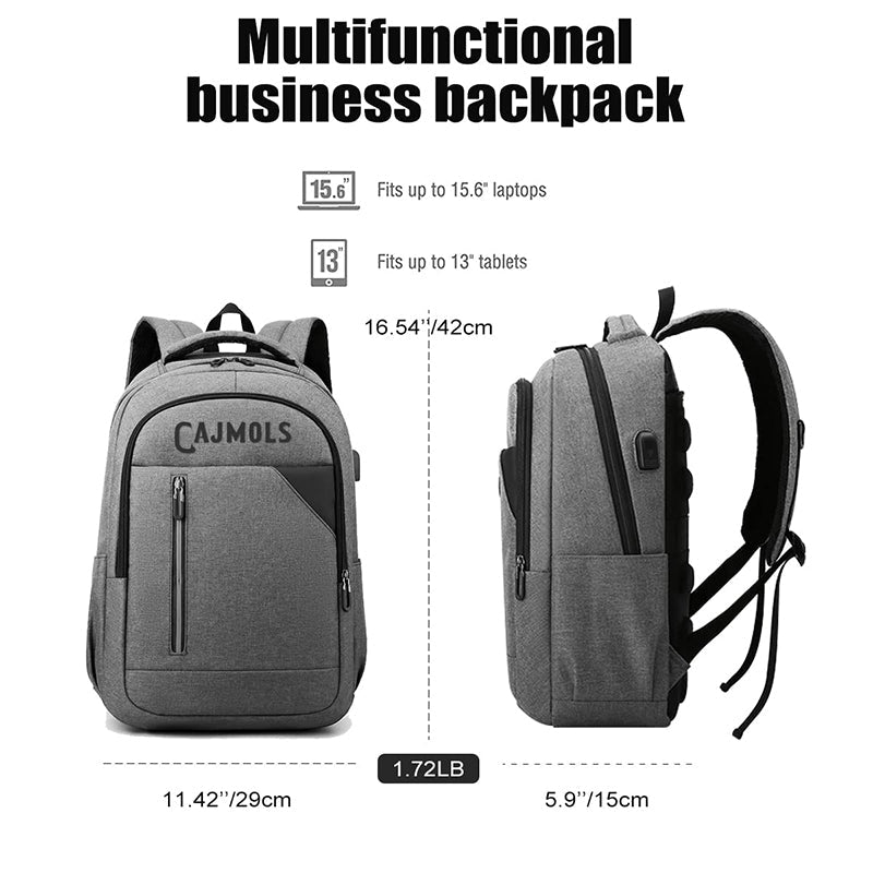 Cajmols™ Travel 15.6 Inch Business Laptop Backpack