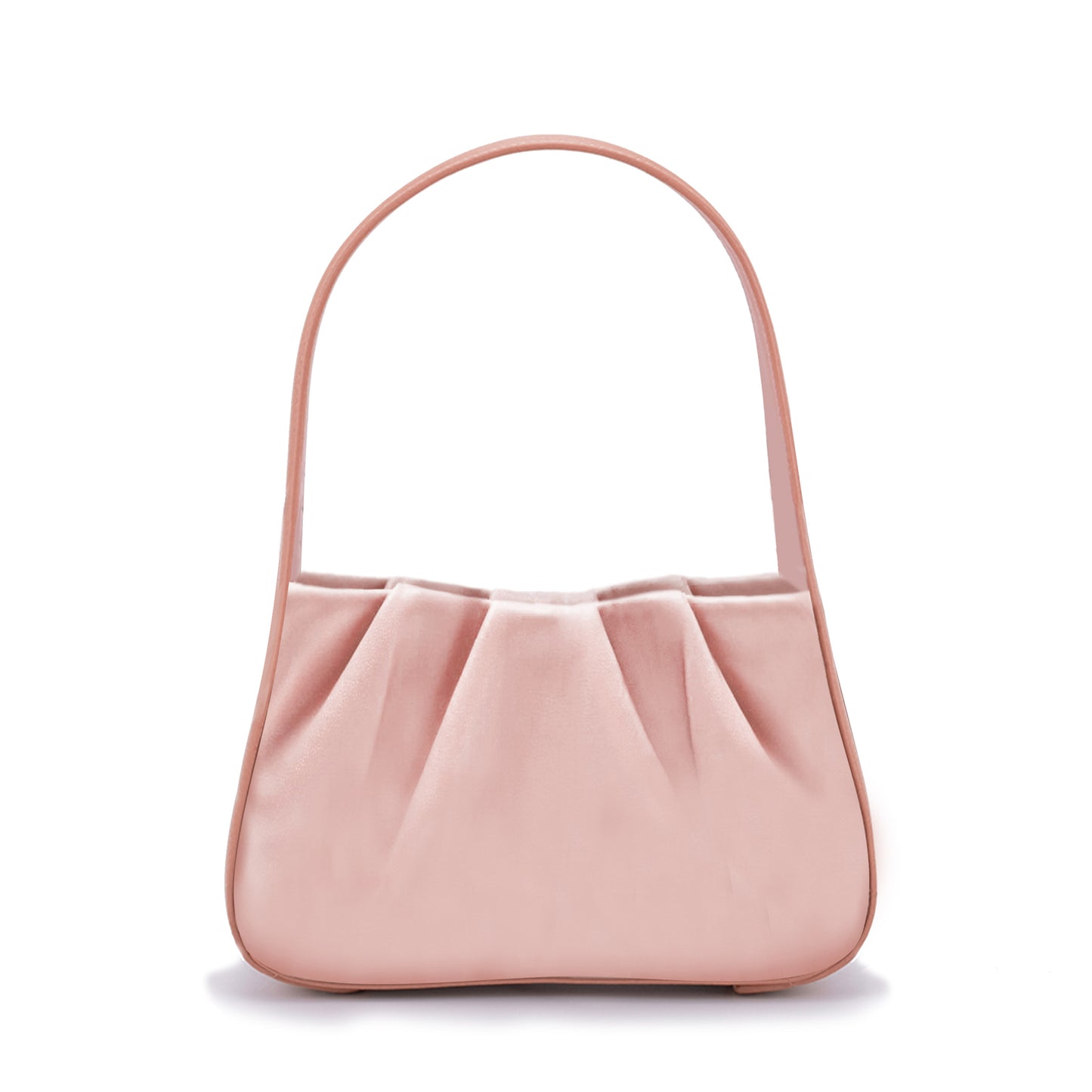 OLSPAG Rushed Satin Clutch Bag- Pink